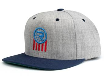 RealTruck Grey & Navy Americana Snapback Cap