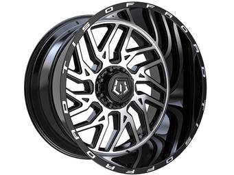 TIS Machined Black 544 Wheels