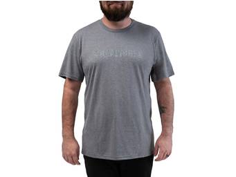 RealTruck Men's Heather Grey Topographic Wordmark T-Shirt