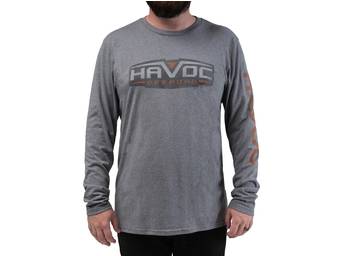 Havoc Men's Heather Grey Logo Long Sleeve T-Shirt